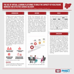 The use of virtual learning platforms to build the capacity of healthcare workers for effective service delivery